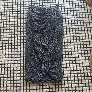 Zadig & Voltaire Black “Wrap” Pencil Skirt